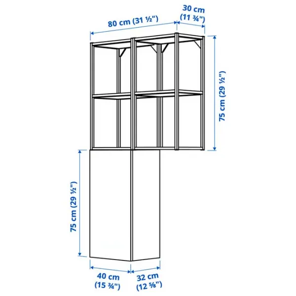 Etajeră Ikea Enhet White / MDF photo 6