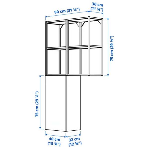 Etajeră Ikea Enhet White / MDF photo 6