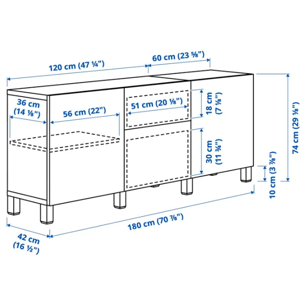 Kухонный шкаф Ikea Besta Light Blue / Стекло photo 7 Kухонный шкаф Ikea Besta Light Blue / Стекло photo 7