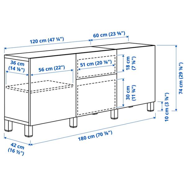 Kухонный шкаф Ikea Besta Light Blue / Стекло photo 7 Kухонный шкаф Ikea Besta Light Blue / Стекло photo 7