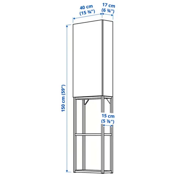Стеллаж Ikea Enhet Антрацит / ДСП  photo 4 Стеллаж Ikea Enhet Антрацит / ДСП  photo 4
