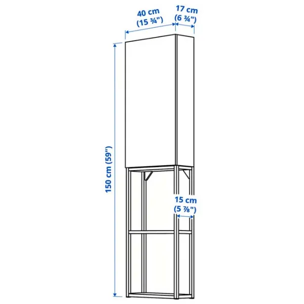 Стеллаж Ikea Enhet Белый-Светло-серо-зеленый / ДСП  photo 6 Стеллаж Ikea Enhet Белый-Светло-серо-зеленый / ДСП  photo 6