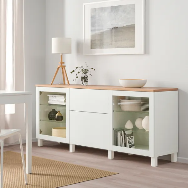 Dulap de bucătărie Ikea Besta/Sindvik/Lappviken/Stubbarp White / Sticlă photo 2 Dulap de bucătărie Ikea Besta/Sindvik/Lappviken/Stubbarp White / Sticlă photo 2