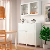 Kухонный шкаф Ikea Besta/Smeviken/Ostvik/Kabbarp White / Стекло photo 2