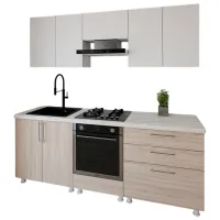 Bucătărie Smartex K4 PAL melaminat / Light Oak