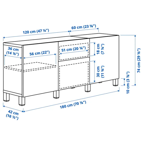 Kухонный шкаф Ikea Besta Light Blue / Стекло photo 6 Kухонный шкаф Ikea Besta Light Blue / Стекло photo 6