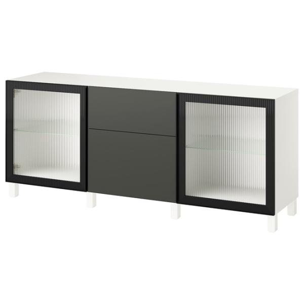 Dulap de bucătărie Ikea Besta/Lappviken/Stubbarp/Fallsvik Gray / Sticlă photo 1 Dulap de bucătărie Ikea Besta/Lappviken/Stubbarp/Fallsvik Gray / Sticlă photo 1