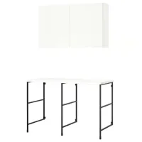 Стеллаж Ikea Enhet Белый / МДФ