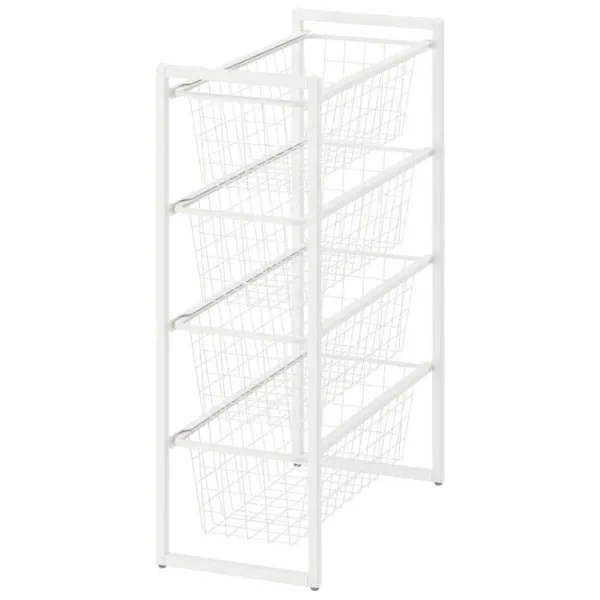 Стеллаж Ikea Jonaxel Белый / Cталь photo 1 Стеллаж Ikea Jonaxel Белый / Cталь photo 1
