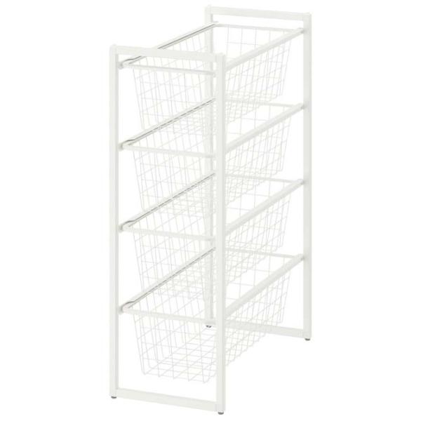 Стеллаж Ikea Jonaxel Белый / Cталь photo 1 Стеллаж Ikea Jonaxel Белый / Cталь photo 1