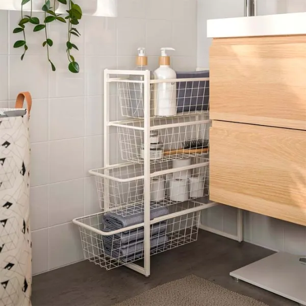 Стеллаж Ikea Jonaxel Белый / Cталь photo 3 Стеллаж Ikea Jonaxel Белый / Cталь photo 3