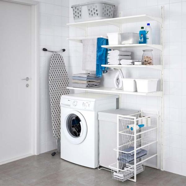 Стеллаж Ikea Jonaxel Белый / Cталь photo 5 Стеллаж Ikea Jonaxel Белый / Cталь photo 5