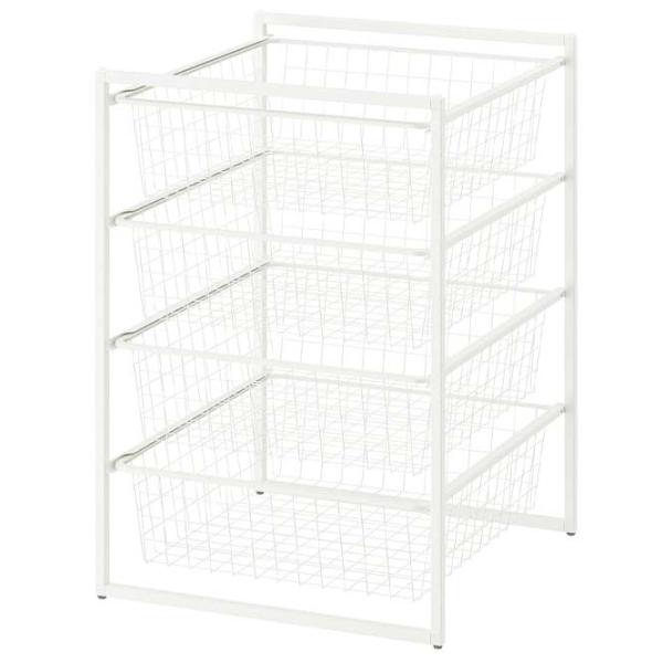 Стеллаж Ikea Jonaxel Белый / Cталь photo 1 Стеллаж Ikea Jonaxel Белый / Cталь photo 1