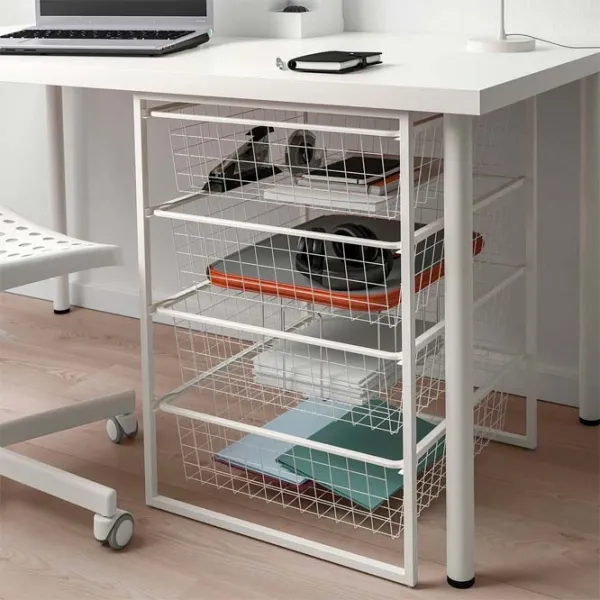 Стеллаж Ikea Jonaxel Белый / Cталь photo 3 Стеллаж Ikea Jonaxel Белый / Cталь photo 3