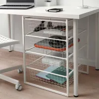 Etajeră Ikea Jonaxel White / Oțel photo 3