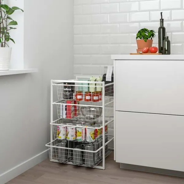Стеллаж Ikea Jonaxel Белый / Cталь photo 4 Стеллаж Ikea Jonaxel Белый / Cталь photo 4