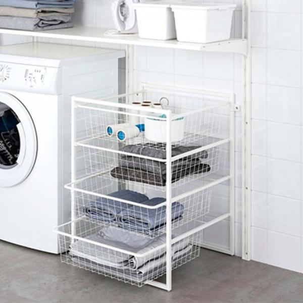 Стеллаж Ikea Jonaxel Белый / Cталь photo 5 Стеллаж Ikea Jonaxel Белый / Cталь photo 5