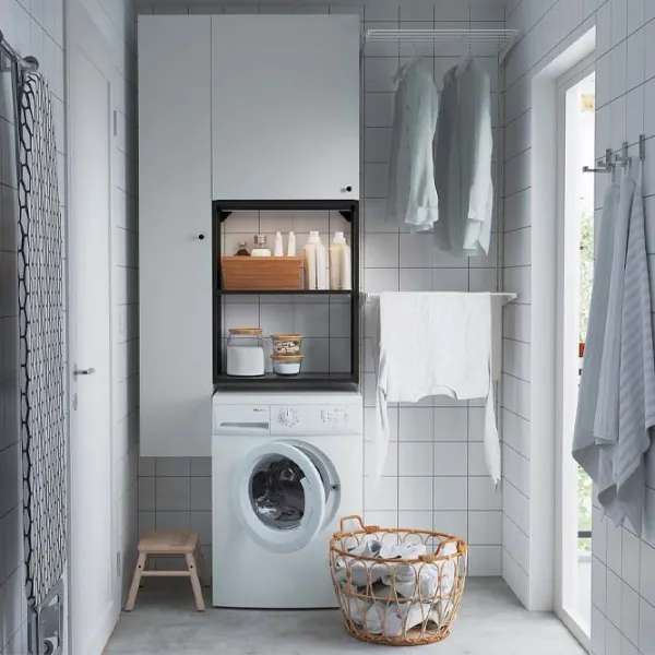 Стеллаж Ikea Enhet Белый / Cталь photo 2 Стеллаж Ikea Enhet Белый / Cталь photo 2