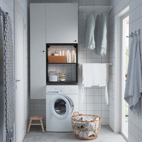 Стеллаж Ikea Enhet Белый / Cталь photo 2 Стеллаж Ikea Enhet Белый / Cталь photo 2