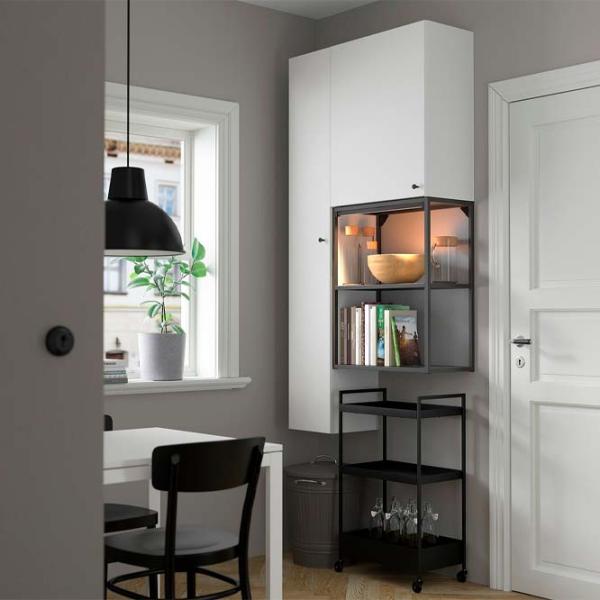 Стеллаж Ikea Enhet Белый / Cталь photo 3 Стеллаж Ikea Enhet Белый / Cталь photo 3