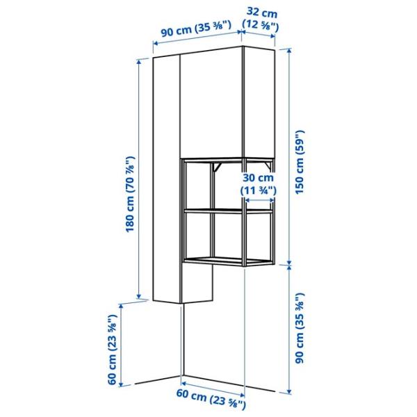 Стеллаж Ikea Enhet Белый / Cталь photo 6 Стеллаж Ikea Enhet Белый / Cталь photo 6