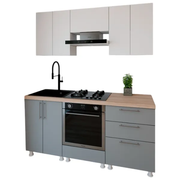 Кухня Smartex K4 ДСП меламин / Серый  photo 1