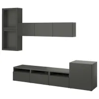 Гостиная Ikea Besta Модульная / Чёрный