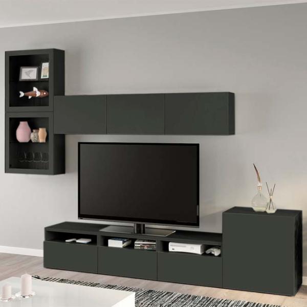 Гостиная Ikea Besta Модульная / Чёрный photo 2 Гостиная Ikea Besta Модульная / Чёрный photo 2