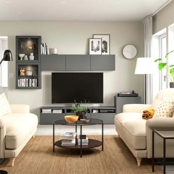 Гостиная Ikea Besta Модульная / Чёрный photo 3 Гостиная Ikea Besta Модульная / Чёрный photo 3