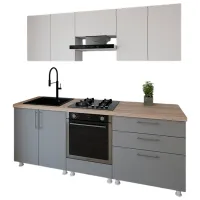 Кухня Smartex K4 ДСП меламин / Серый 