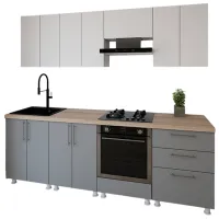Bucătărie Smartex K4 PAL melaminat / Gray