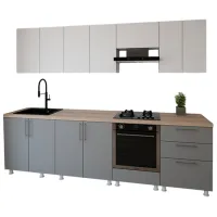 Кухня Smartex K4 ДСП меламин / Серый 