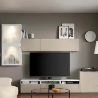 Living Ikea Besta/Selsviken Modulară / White photo 3
