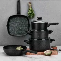 Кастрюля Kukmara A1341 3л Алюминий / Черный photo 2