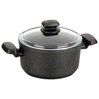 Кастрюля Kukmara A1341 5л Алюминий / Черный