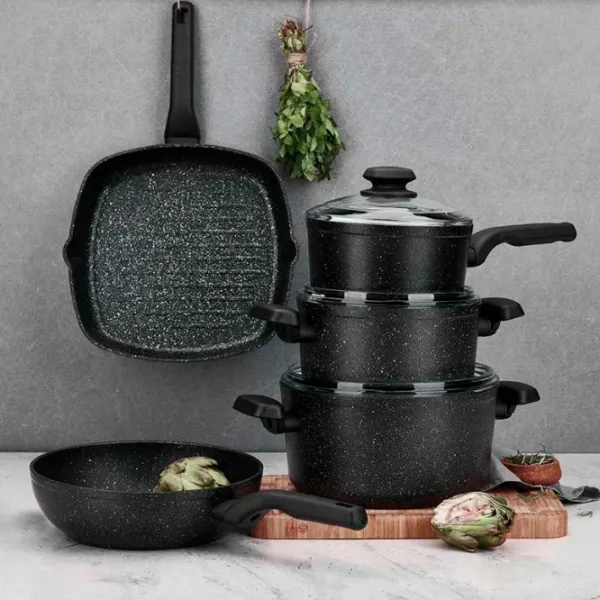 Кастрюля Kukmara A1341 5л Алюминий / Черный photo 2