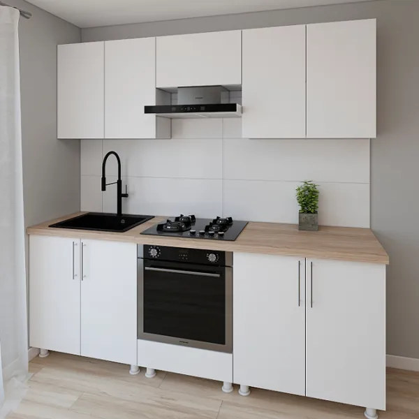 Кухня Smartex K3 ДСП меламин / White photo 2