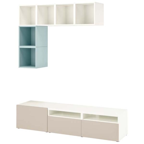 Гостиная Ikea Besta/Eket Модульная / White photo 1