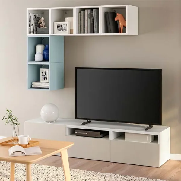 Гостиная Ikea Besta/Eket Модульная / White photo 2