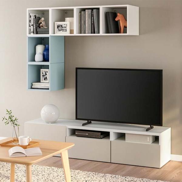 Гостиная Ikea Besta/Eket Модульная / White photo 2
