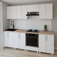 Bucătărie Smartex K3 PAL melaminat / White photo 2