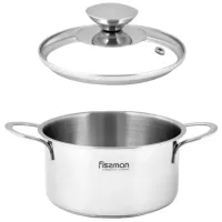 Кастрюля Fissman Bambino 0.9л Нержавеющая сталь / Нержавеющая сталь photo 3