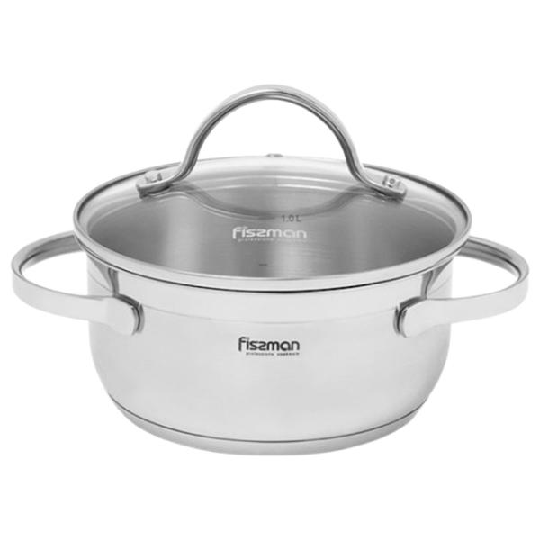 Кастрюля Fissman Luminosa 1.5л Нержавеющая сталь / Нержавеющая сталь photo 1