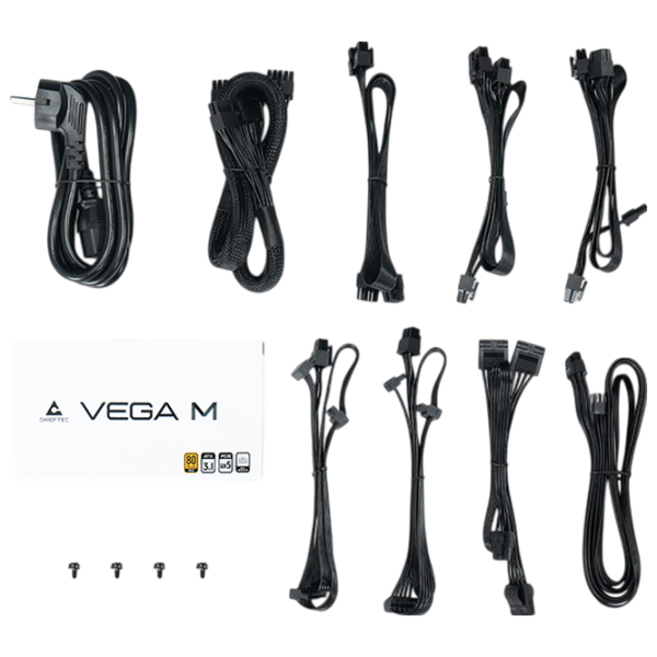 Блок питания Chieftec Vega M PPG-850-C 80+ Gold / 850 Вт photo 8