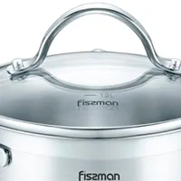 Кастрюля Fissman Luminosa 2.1л Нержавеющая сталь / Нержавеющая сталь photo 4