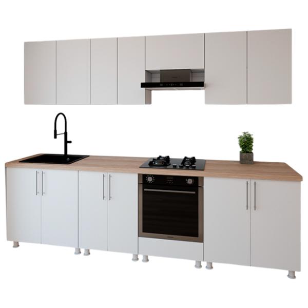 Кухня Smartex K3 ДСП меламин / White photo 1
