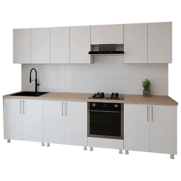 Кухня Smartex K3 ДСП меламин / White photo 1