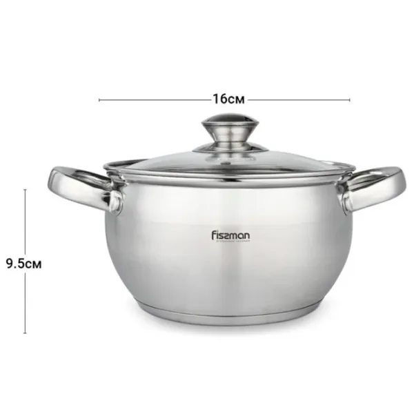 Cratiță Fissman Prime 2.7l Oțel inoxidabil / Inox photo 4