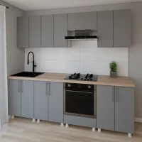 Bucătărie Smartex K3 PAL melaminat / Gray photo 2