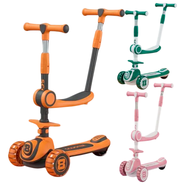 Детский трёхколёсный самокат Scooter BW670 (BW670) 50 кг/ Разноцветный photo 1